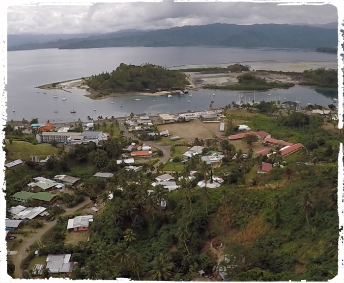 Savusavu as seen from the drone perspective